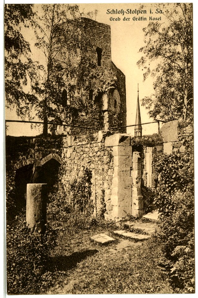 04469-Stolpen-1903-Grab der Gräfin Cosel-Brück & Sohn Kunstverlag