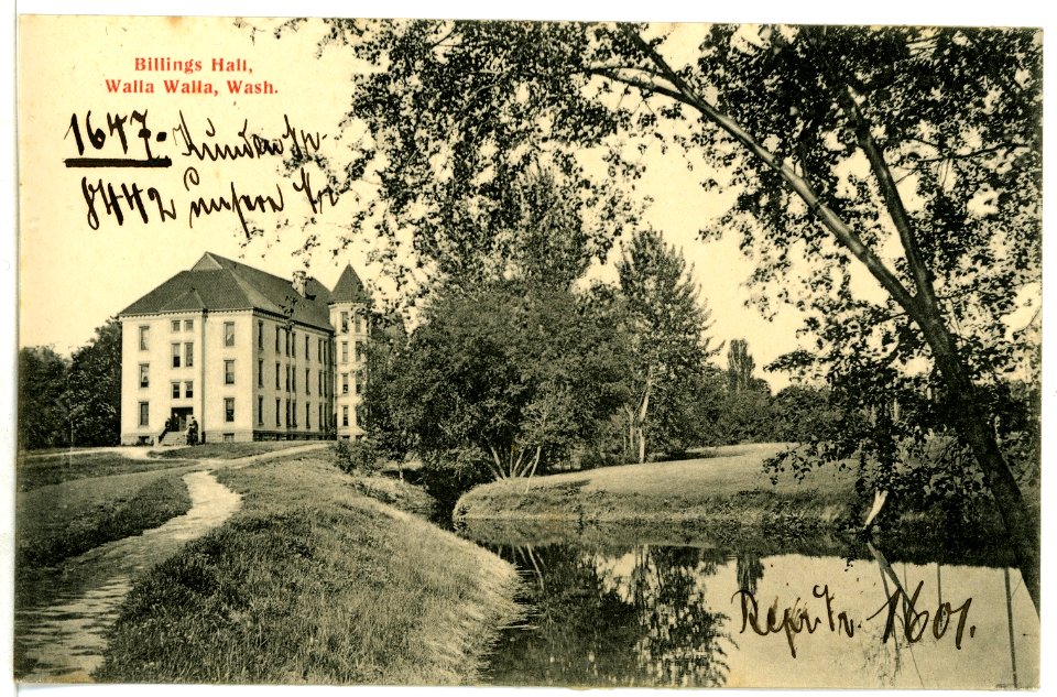 08442-Walla Walla-1906-Billings Hall, Walla Walla, Wash.-Brück & Sohn Kunstverlag