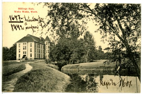 08442-Walla Walla-1906-Billings Hall, Walla Walla, Wash.-Brück & Sohn Kunstverlag