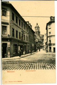 04873-Meißen-1903-Fleischergasse - Warenhaus Oscar Schulz-Brück & Sohn Kunstverlag