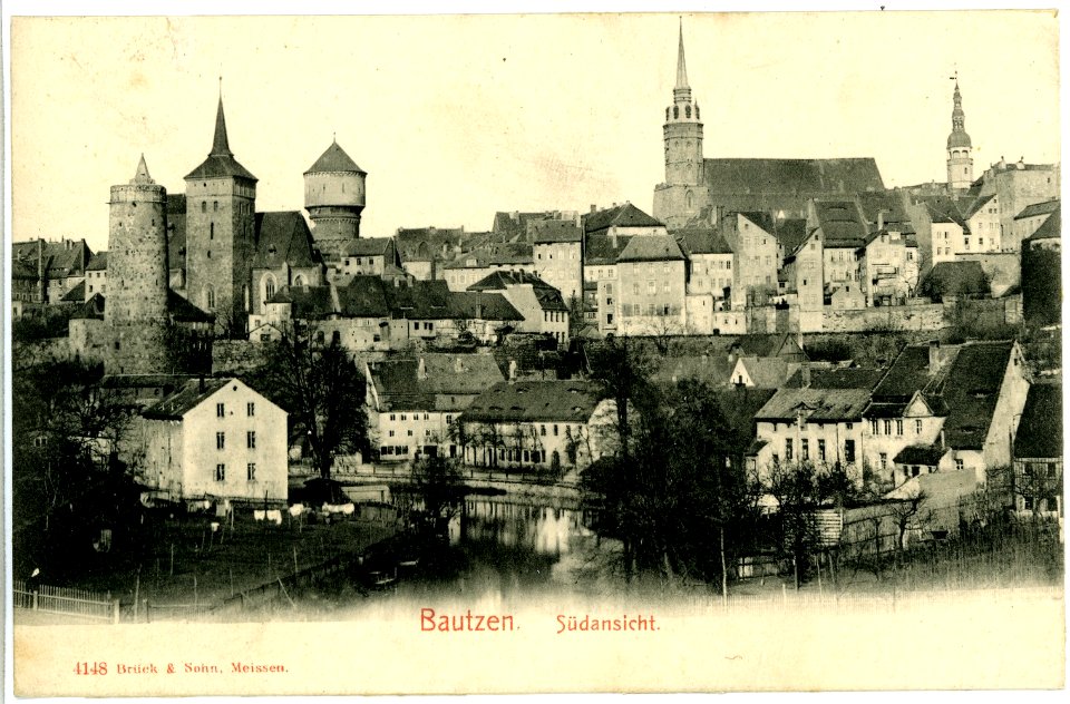 04148-Bautzen-1903-Südliche Stadtansicht-Brück & Sohn Kunstverlag