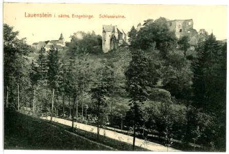 04063-Lauenstein-1903-Schloßruine-Brück & Sohn Kunstverlag