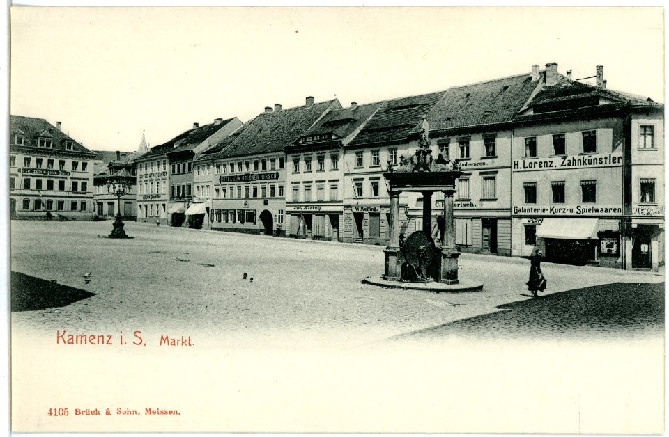 04105-Kamenz-1903-Markt-Brück & Sohn Kunstverlag