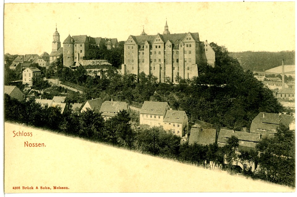 04308-Nossen-1903-Schloß-Brück & Sohn Kunstverlag