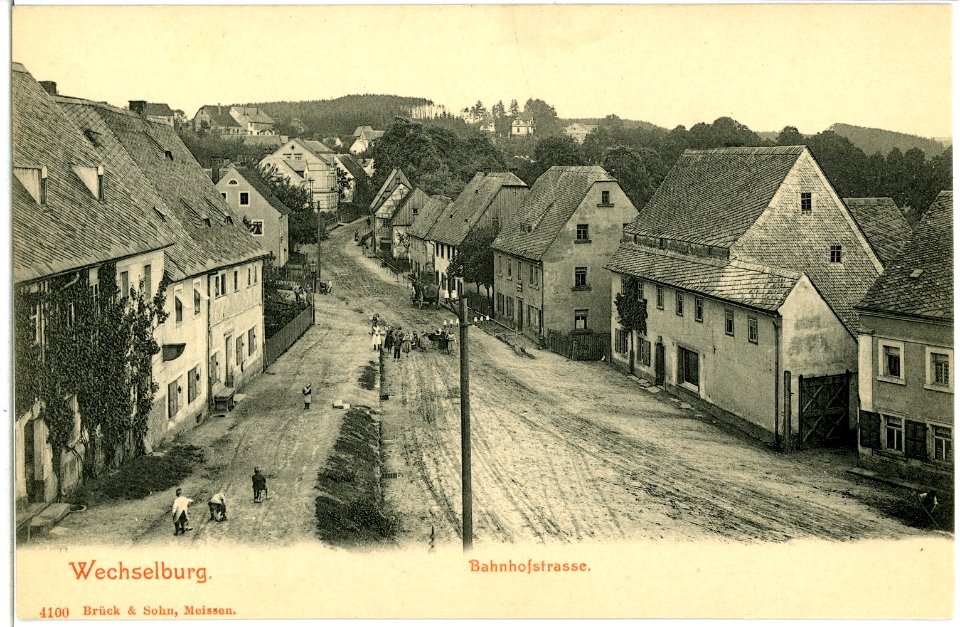 04100-Wechselburg-1903-Bahnhofstraße-Brück & Sohn Kunstverlag