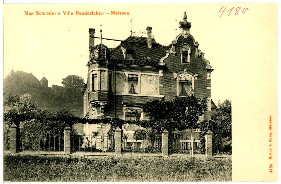 04180-Meißen-1903-Max Schröders Villa Neudörfchen-Brück & Sohn Kunstverlag