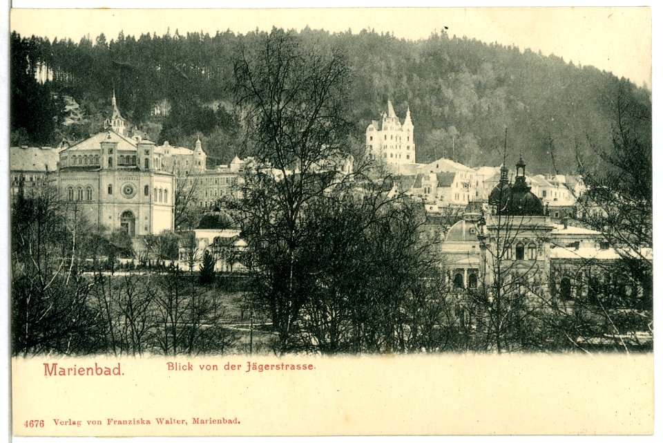 04676-Marienbad-1903-Blick von der Jägerstraße-Brück & Sohn Kunstverlag