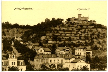 04410-Niederlößnitz-1903-Blick nach der Friedensburg-Brück & Sohn Kunstverlag