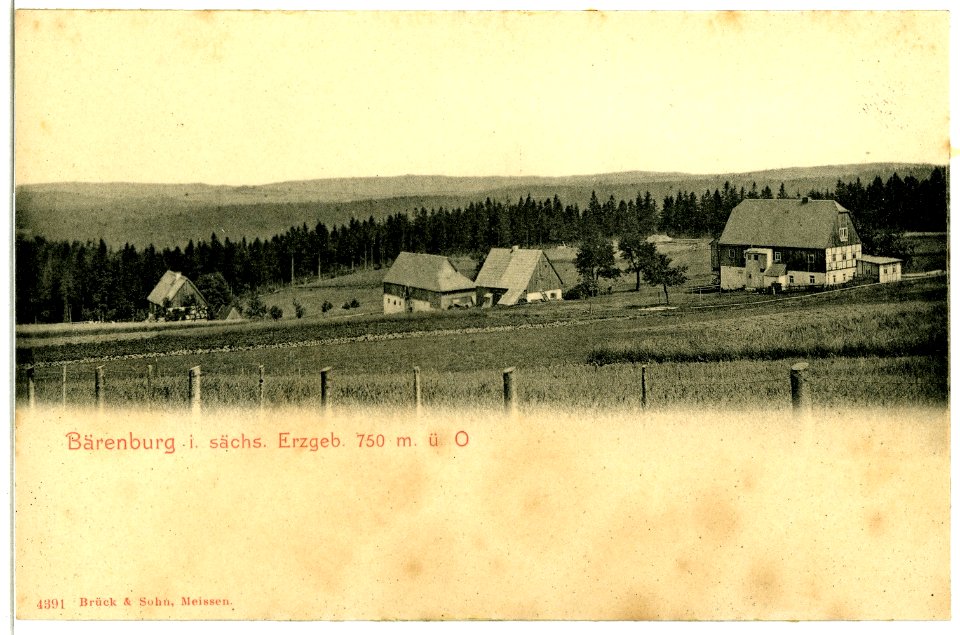 04391-Bärenburg-1903-Häuser im Ort-Brück & Sohn Kunstverlag