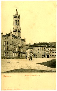 04118-Kamenz-1903-Markt mit Rathaus-Brück & Sohn Kunstverlag