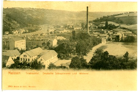 03565-Meißen-1903-Triebischtal, Jutespinnerei und Weberei-Brück & Sohn Kunstverlag