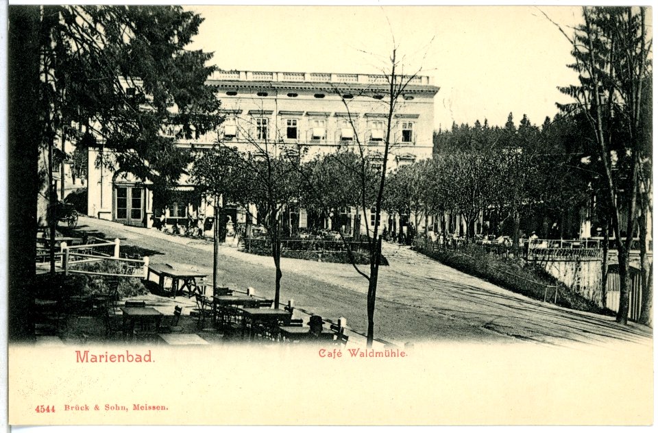 04544-Marienbad-1903-Cafe Waldmühle-Brück & Sohn Kunstverlag