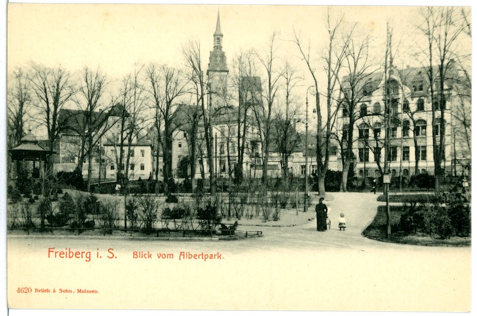 04620-Freiberg-1903-Blick vom Albertpark-Brück & Sohn Kunstverlag