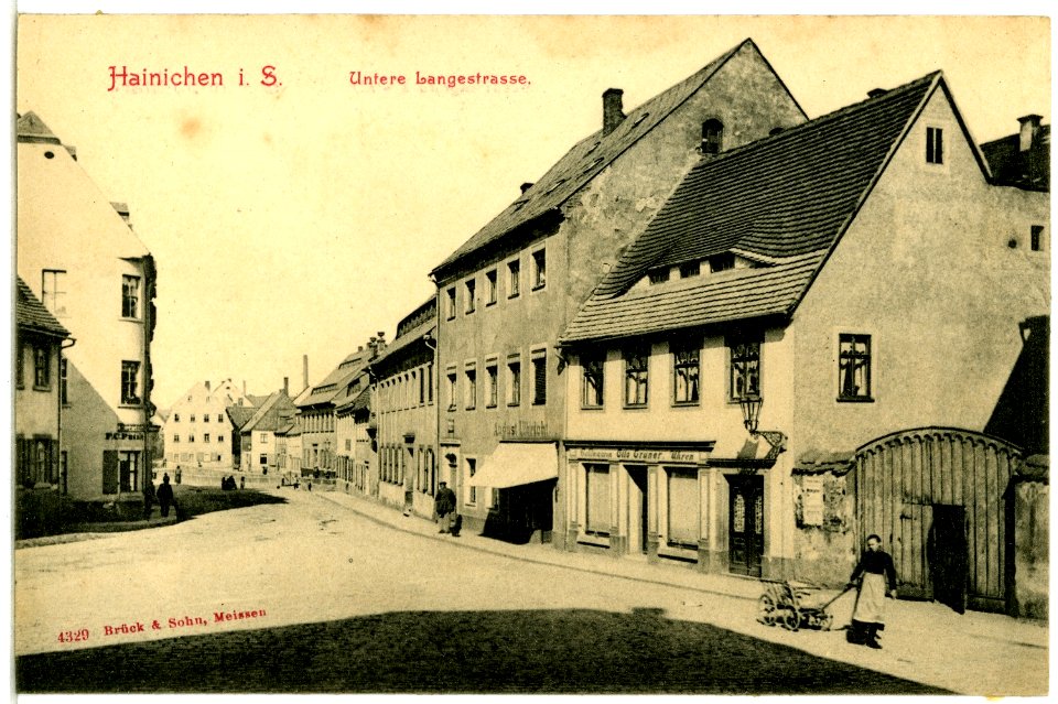 04329-Hainichen-1903-Untere Langestraße-Brück & Sohn Kunstverlag