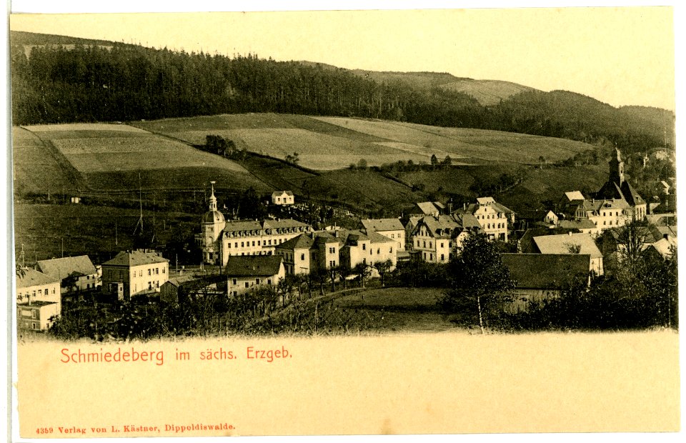 04359-Schmiedeberg-1903-Blick auf Schmiedeberg-Brück & Sohn Kunstverlag