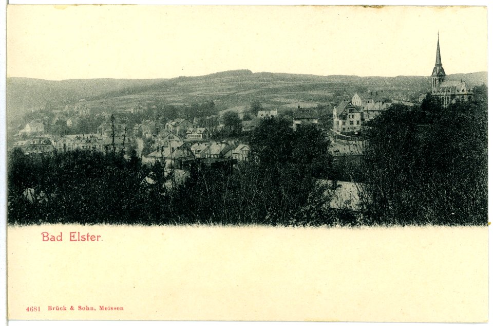 04681-Bad Elster-1903-Blick über Bad Elster-Brück & Sohn Kunstverlag