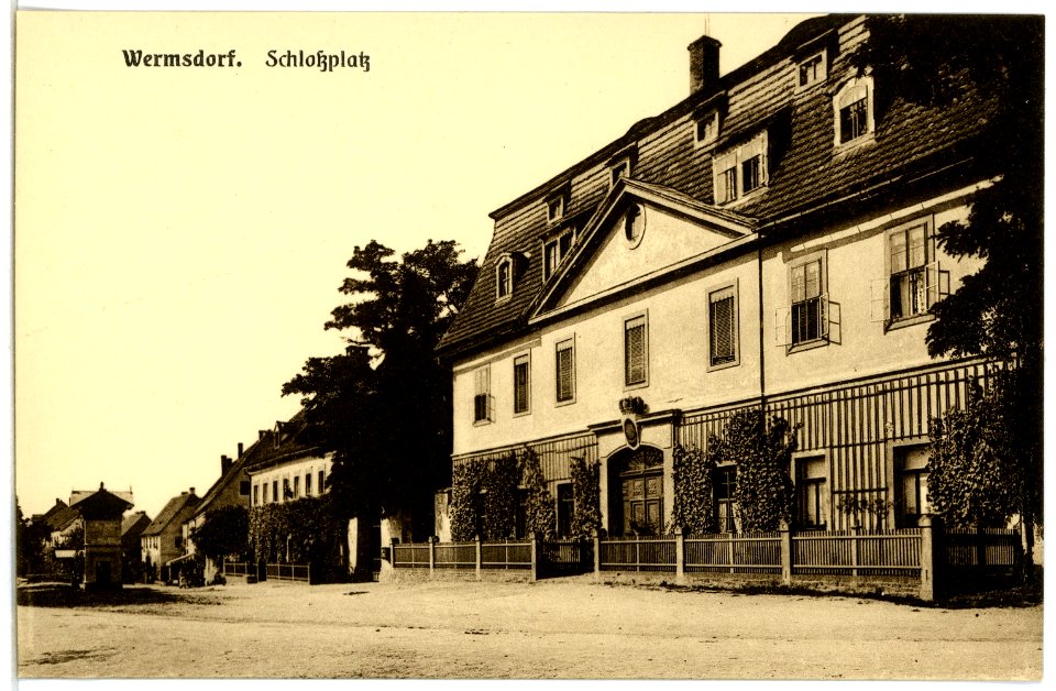 04369-Wermsdorf-1903-Schloßplatz-Brück & Sohn Kunstverlag