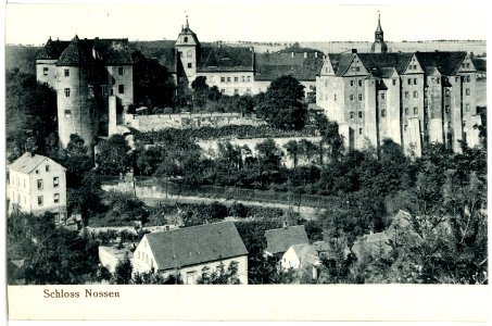 04301-Nossen-1903-Schloß mit Kirche-Brück & Sohn Kunstverlag
