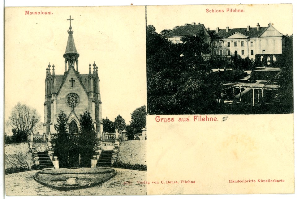 04591-Filehne-1903-Schloß und Mausoleum-Brück & Sohn Kunstverlag