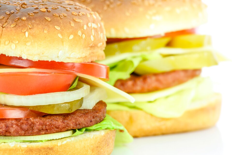 Hamburger salad crop appetizer