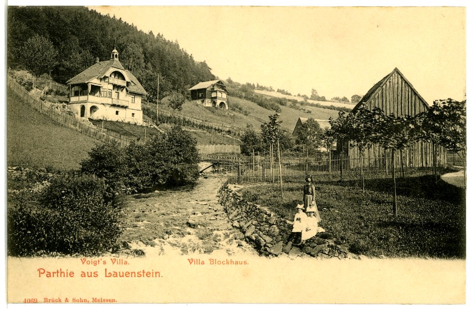 04069-Lauenstein-1903-Voigts Villa und Villa Blockhaus-Brück & Sohn Kunstverlag