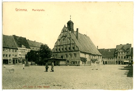 04695-Grimma-1903-Marktplatz-Brück & Sohn Kunstverlag