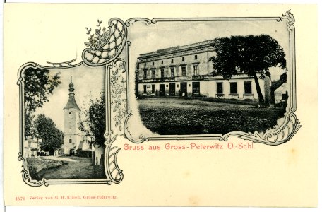 04574-Groß Peterwitz-1903-Kirche-Brück & Sohn Kunstverlag
