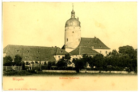 04379-Mügeln-1903-Schloß Ruhetal-Brück & Sohn Kunstverlag