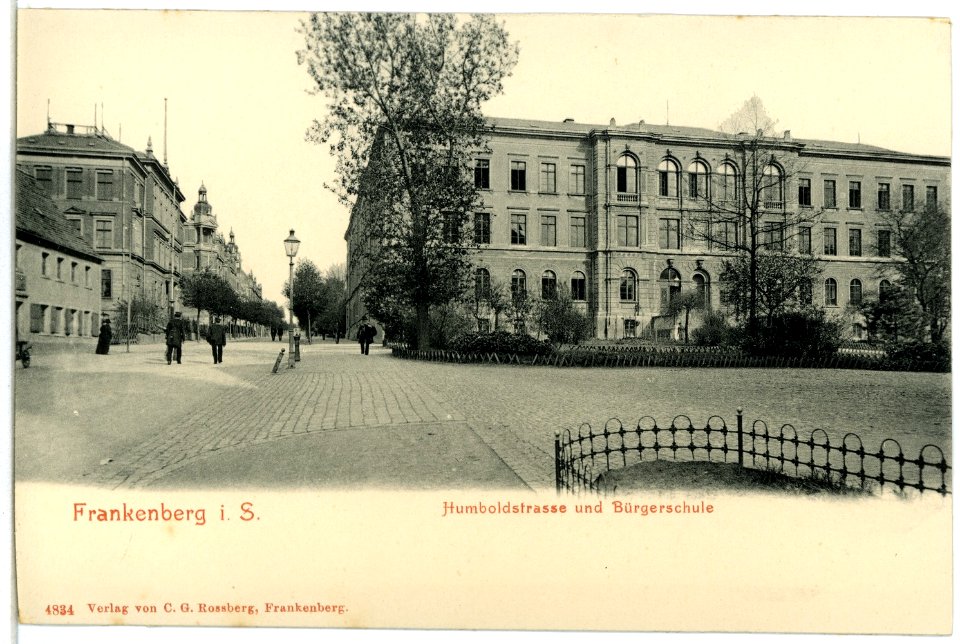 04834-Frankenberg-1903-Humboldstraße und Bürgerschule-Brück & Sohn Kunstverlag