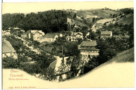 04503-Tharandt-1903-Obertharandt mit Wilsdruffer Straße-Brück & Sohn Kunstverlag