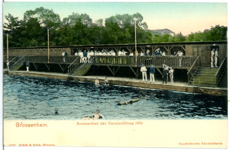 04737-Großenhain-1903-Sommerbad der Carolastiftung 1903-Brück & Sohn Kunstverlag