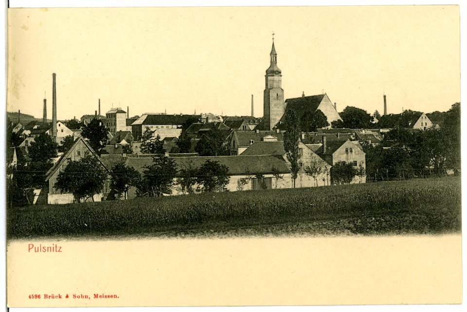 04596-Pulsnitz-1903-Blick auf Pulsnitz-Brück & Sohn Kunstverlag