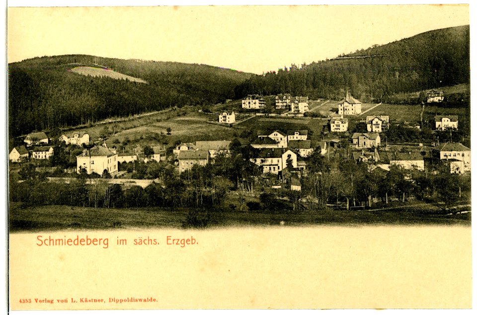 04353-Schmiedeberg-1903-Blick auf Schmiedeberg-Brück & Sohn Kunstverlag