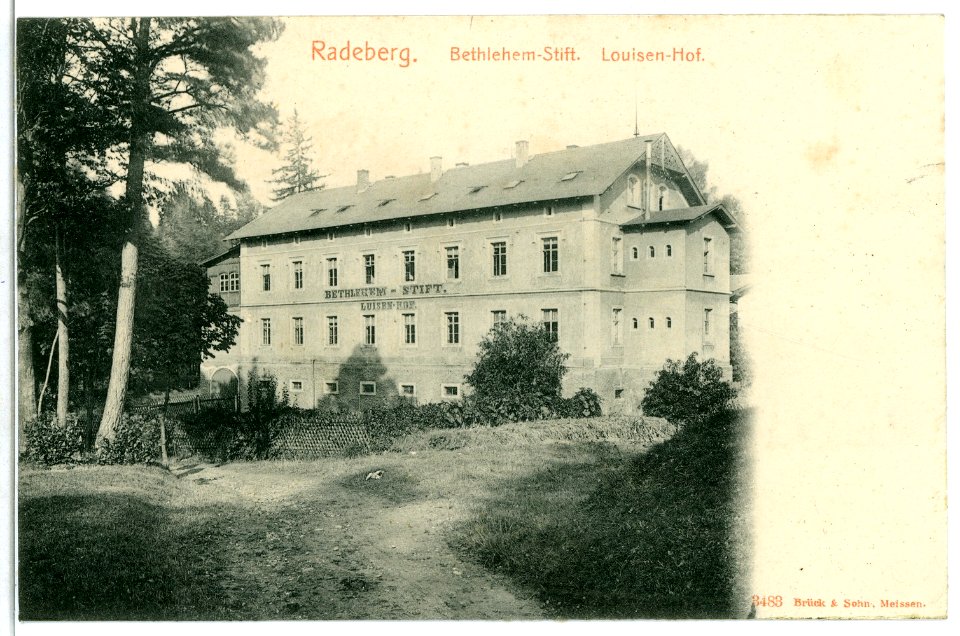 03483-Radeberg-1903-Bethlehemstift, Louisenhof-Brück & Sohn Kunstverlag