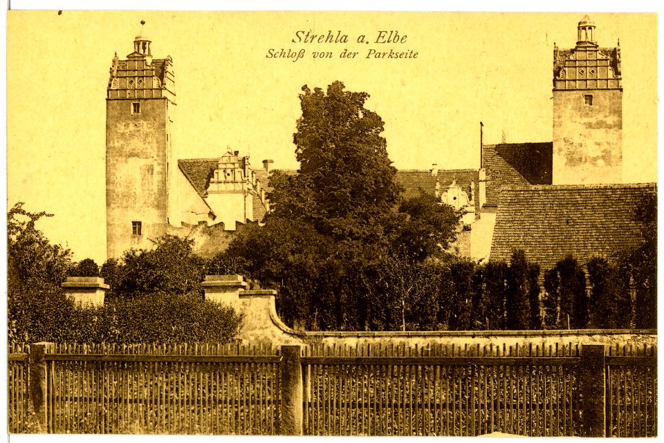 04260-Strehla-1903-Schloß von der Parkseite-Brück & Sohn Kunstverlag