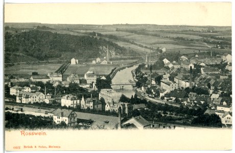 04422-Roßwein-1903-Blick auf den Ort-Brück & Sohn Kunstverlag