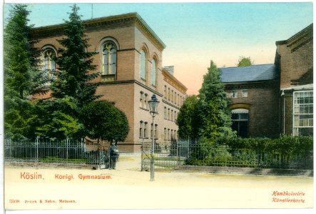 03508-Köslin-1903-Gymnasium-Brück & Sohn Kunstverlag