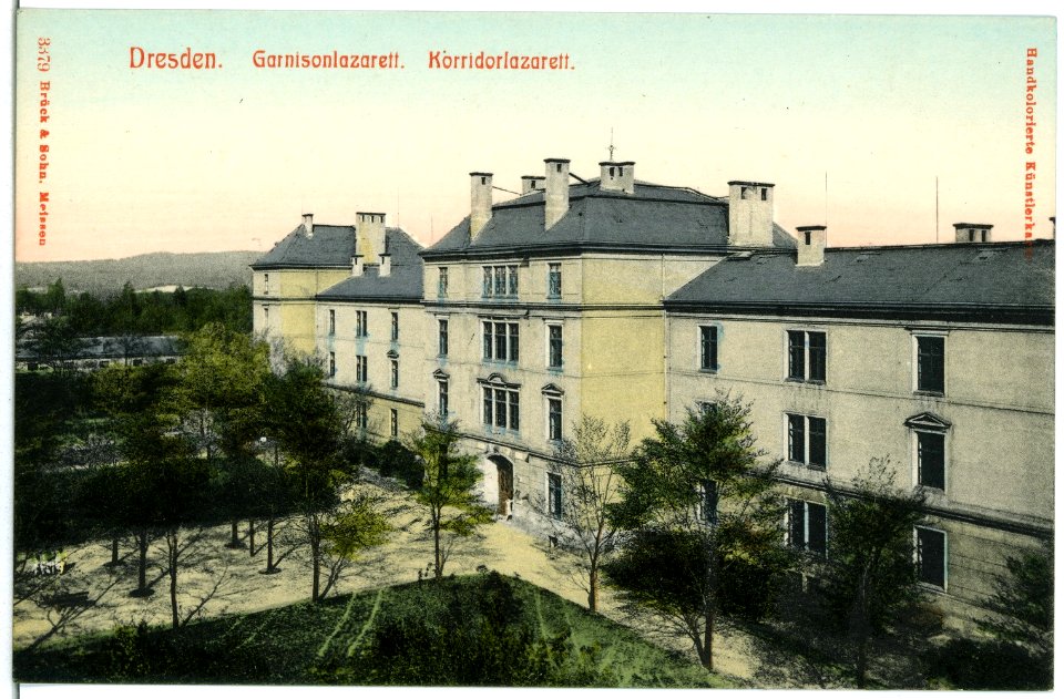 03379-Dresden-1903-Garnisonlazarett Korridorlazarett-Brück & Sohn Kunstverlag