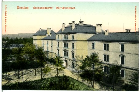 03379-Dresden-1903-Garnisonlazarett Korridorlazarett-Brück & Sohn Kunstverlag