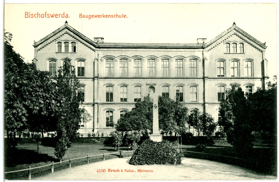 04150-Bischofswerda-1903-Baugewerkenschule-Brück & Sohn Kunstverlag