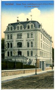 04674-Karlsbad-1903-Kaiser-Franz-Josefs-Jubiläums-Hospital für arme Israeliten-Brück & Sohn Kunstverlag
