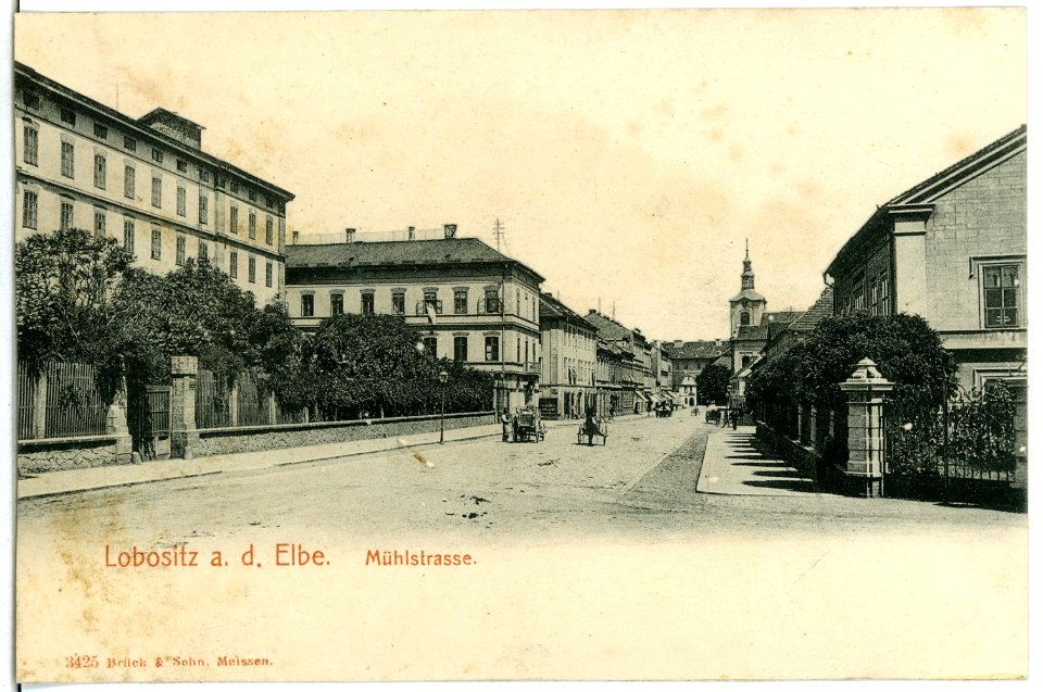 03425-Lobositz-1903-Mühlstraße-Brück & Sohn Kunstverlag