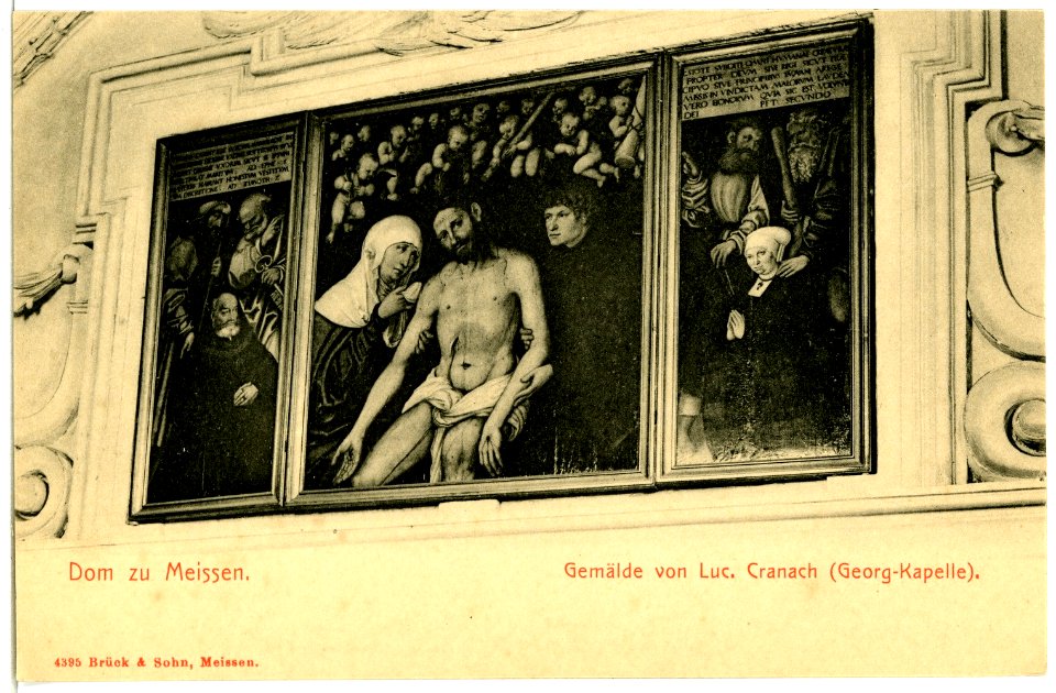 04395-Meißen-1903-Dom Gemälde von Lucas Cranach-Brück & Sohn Kunstverlag