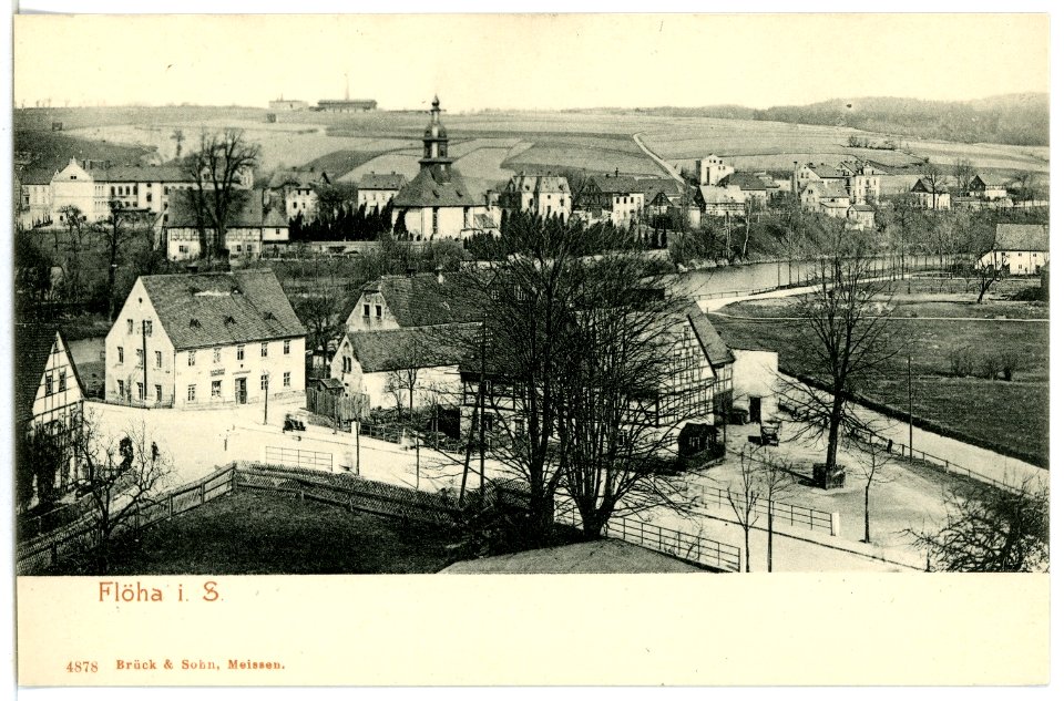 04878-Flöha-1903-Blick über die Stadt-Brück & Sohn Kunstverlag