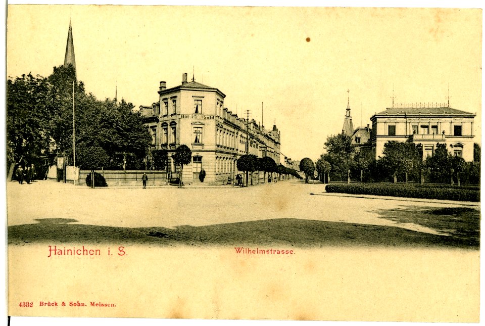 04332-Hainichen-1903-Wilhelmstraße-Brück & Sohn Kunstverlag