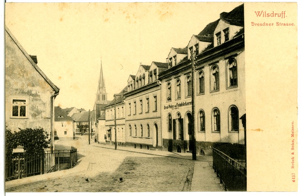 04437-Wilsdruff-1903-Dresdner Straße-Brück & Sohn Kunstverlag