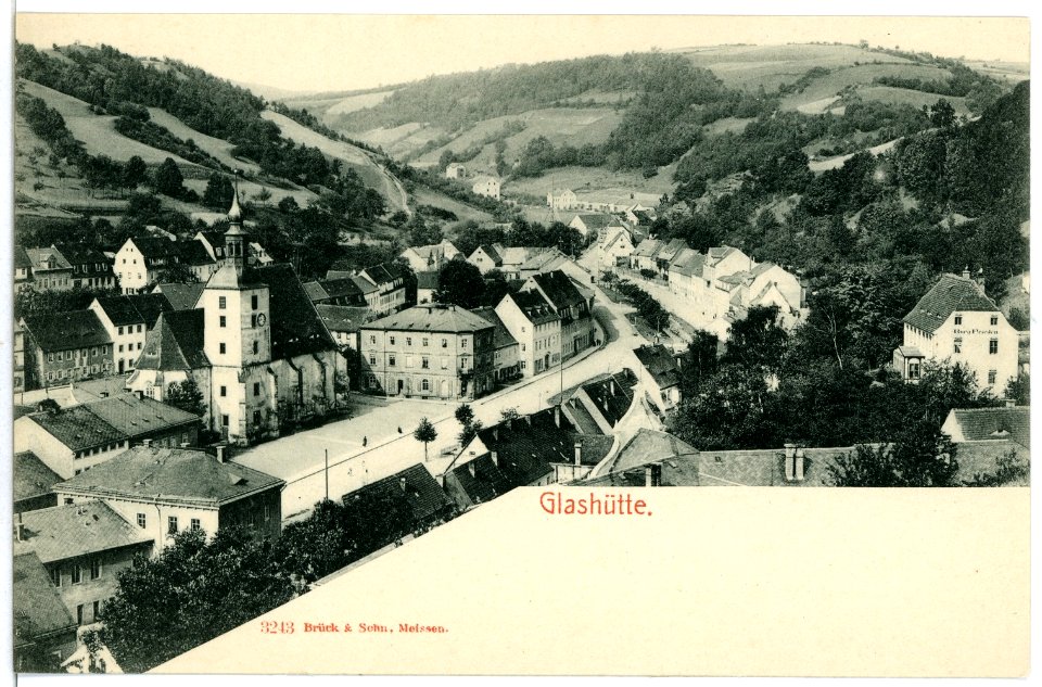 03243-Glashütte-1903-Blick auf Glashütte-Brück & Sohn Kunstverlag
