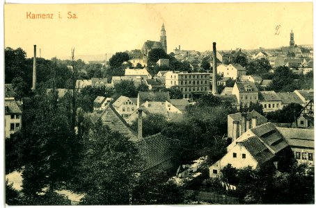 04104-Kamenz-1903-Blick zur Stadt-Brück & Sohn Kunstverlag