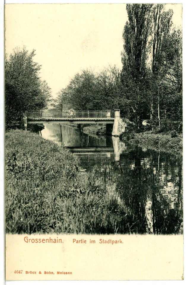 04647-Großenhain-1903-Im Stadtpark-Brück & Sohn Kunstverlag