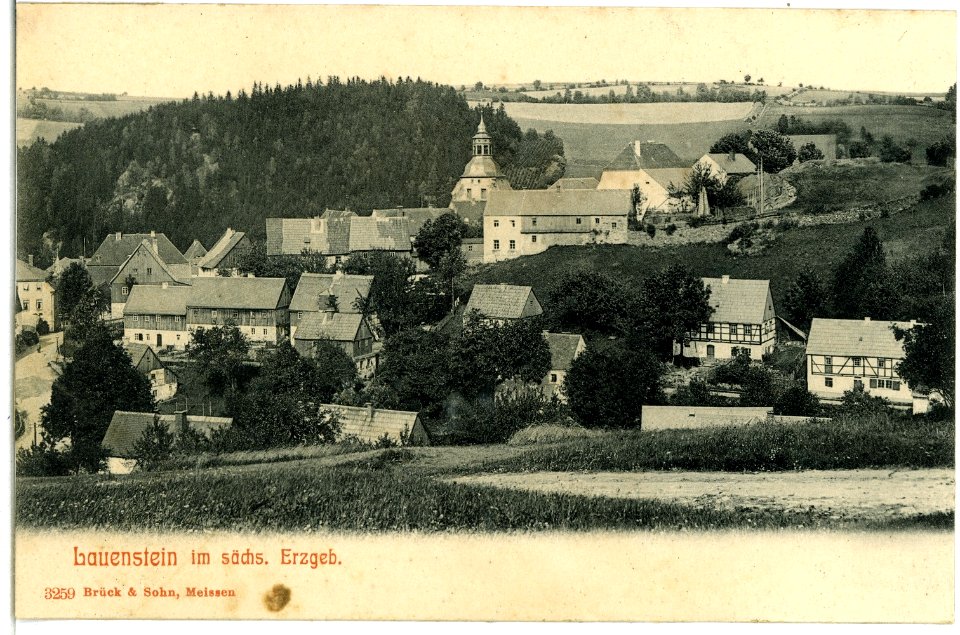 03259-Lauenstein-1903-Blick auf Lauenstein-Brück & Sohn Kunstverlag